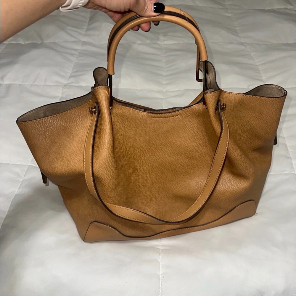 Sondra Roberts Tan Leather Tote